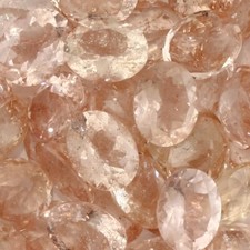 MORGANITE 9 x 7 MM OVAL CUT SOFT PEACH COLOR ALL NATURAL SI1 SINGLE STONE F-4485