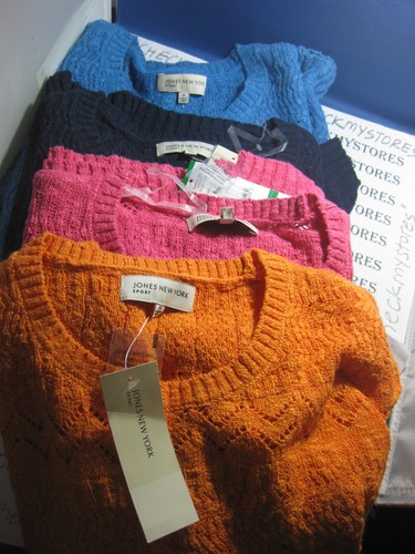 NWT Jones New York Sport Open Knit Women's Sweater MANY SIZES AND COLORS AVALI