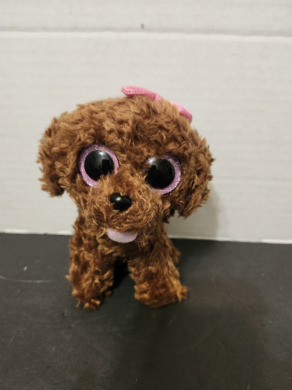 Ty Beanie Boos Maddie 2016 Brown Puppy 6" Pre-owned