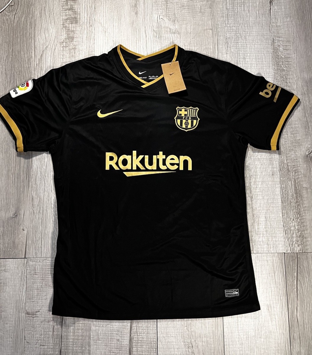 新品・未使用　メッシ10 FC Barcelona Nike Mサイズ　黒×金 Nike FC Barcelona Messi #10 2020 2021 Away Jersey Black Gold XXL