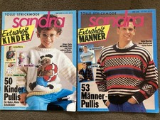 2 x Strickheft Sandra - Extraheft 04/1988 + 05/1988 - Kinder - Männer
