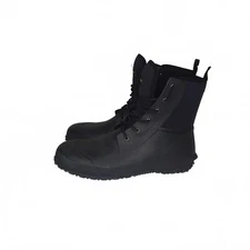 TIDEWE Men's Waterproof Rubber and Neoprene Lace Up Boots Size 11 US