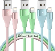iPhone Charger 3Pack 10 FT Apple MFi Certified Lightning Cable Fast Charging iPh