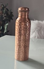 KOSDEG Hand-Hammered Pure Copper Ayurvedic Water Bottle 1ltr