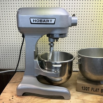 HOBART 12 Quart Mixer A120 W/ Bowl, Paddle, Whisk - 1PH - Watch Video!