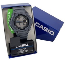 New Casio Tide Graph Moon Phase Gray Sports Water Resistant Watch Ws-1300h-8avcf New Casio Tide Graph Moon Phase Gray Sports Water Resistant Watch Ws-1300h-8avcf