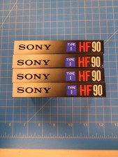 4 Sony HF 90 Type I Normal Bias Audio Cassette Tapes HF90
