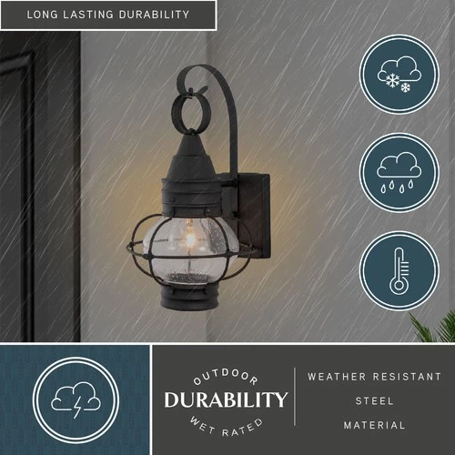 Vaxcel Lighting OW21881 Chatham 1 Light Outdoor Wall Sconce - 8 - Bronze - Picture 7 of 12