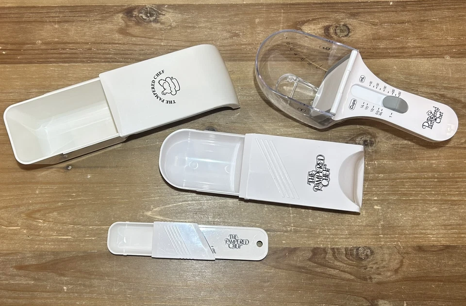 PAMPERED CHEF~Adjustable Measuring Set Sliding Spoons & Sliding Cups - Image 3 of 4