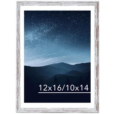 JCJMY 12x16 Picture Frame w/ 10x14 Mat for 30x40cm Diamond Art Painting Display