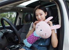 Kids Seat Belt Pillow Cartoon Car Travel Pillow Neck Support Car Pillow Seat ...