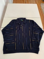 Scandia Woods Sweater 2XL Navy Vintage Granpa Pullover Jumper Uncle Phil Preppy