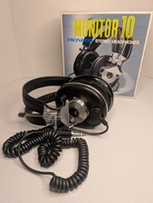 NOS Vintage Pioneer Stereo Headphones Monitor 10 w/Box Tested Work Read Descrip