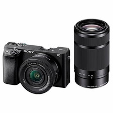 Sony Alpha a6400 ILCE-6400X Mirrorless Camera Double Zoom Lens Kit Black NEW
