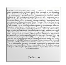 Fridge Magnet Psalms Chapter 139 English TEHILLIM Old Testament Holy Bible Torah