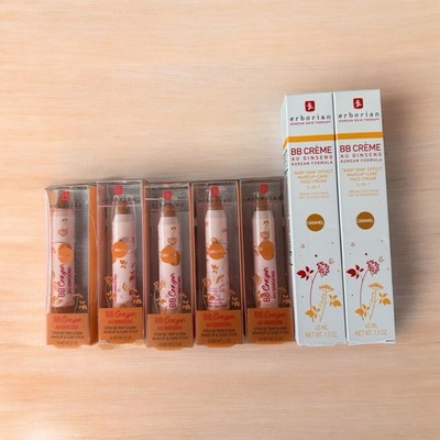Erborian BB Crème Caramel 1.5oz (2) + BB Crayon Au Ginseng Caramel (5) Lot
