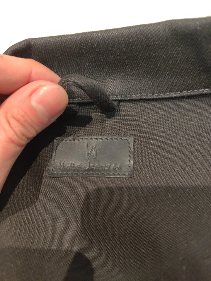 Nudie Jeans Billy Dry Cold Black Denim Jacket Medium - image 3 of 4