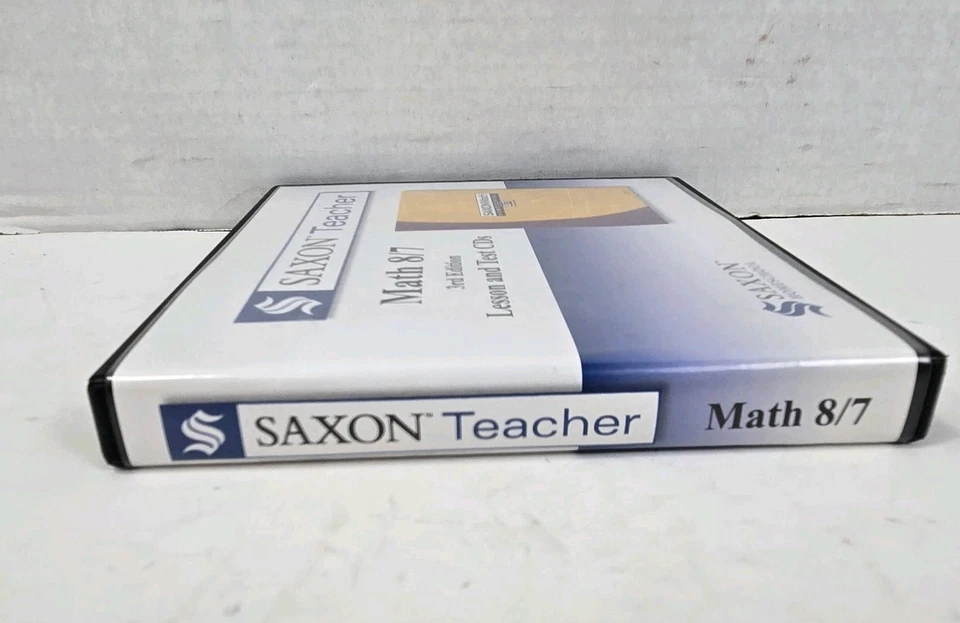 Saxon Teacher Math 8/7 3rd Ed Lesson & Test 5 CD Set Homeschool New Open Box - Image 3 of 4