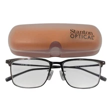 Hugo Boss Men Rectangular Titanium Temple Eyeglasses Frames  1224 F R80 145