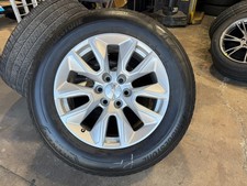 20 Inch Gmc Yukon Chevy Silverado Wheels Silver Rims Tires 2756020 6x139.7