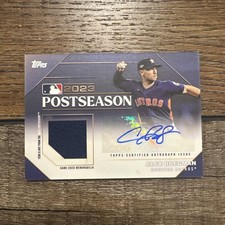 2024 Topps Series 1 Alex Bregman Postseason Performance Autograph Relic /50 SP
