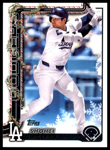2025 Topps Holiday #H200 Shohei Ohtani Green Holiday Plaid