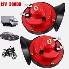 2PC 12V 300DB Super Speaker Train Air Horn Waterproof Motorcycle Car Truck SUV