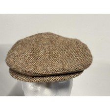 Kangol Harris Tweed Hat Medium Flat Cap Wool Classic Vintage Made in USA New
