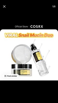 CosRx Adnaced Snail 96 Essence 3.38fl Oz & Snail Hydrogel Eye Patches 3.17oz Duo