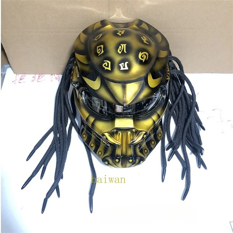 Alien Predator Fangs Wasp Motorcycle Full Face Laser Light Helmet Mask Present-- - Image 4 of 4