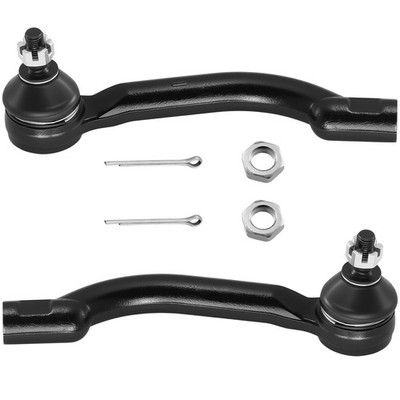2X Front Outer Tie Rod Ends Fits 2010-2014 Nissan X-Trail 2.5L ES800582 ES800583
