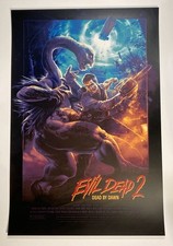 Evil Dead 2 Variant Jack Gregory Poster Bruce Campbell Bottleneck Mondo Mutant