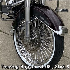 Touring Bagger 21 21x3.5 Fat Spoke Front Wheel Rim For Harley Road Glide Flhtc
