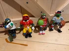 Vintage Teenage Mutant Ninja Turtles Sports Turtles lot by Playmates.