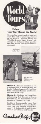 1938 Canadian Pacific: Follow Your Star Vintage Print Ad
