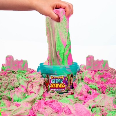 SLIMYSAND Watermelon SLIMYGLOOP Slimy Sand 1.5 lb. Medium, Pink & Neon Green