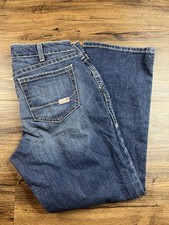 Ariat FR Jean Blue Midrise Boot Stretch Denim Flame Resistant CAT 2 Women  s 33R