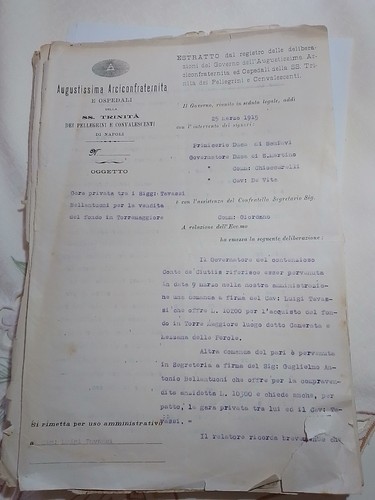 Documenti Antichi Arciconfraternita E Ospedali SS.Trinita Dei Pellegrini E...