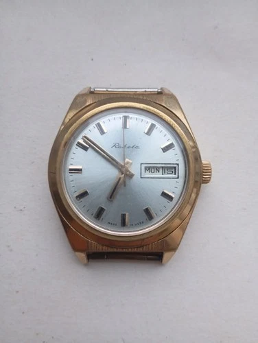 Raketa  Rolex Cal. 2628. N, USSR Vintage mechanical men's watch. Gold plated.