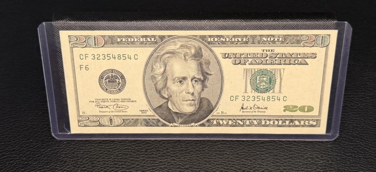 Uncirculated $20 2001 US Federal Reserve Small Notes for sale | eBay