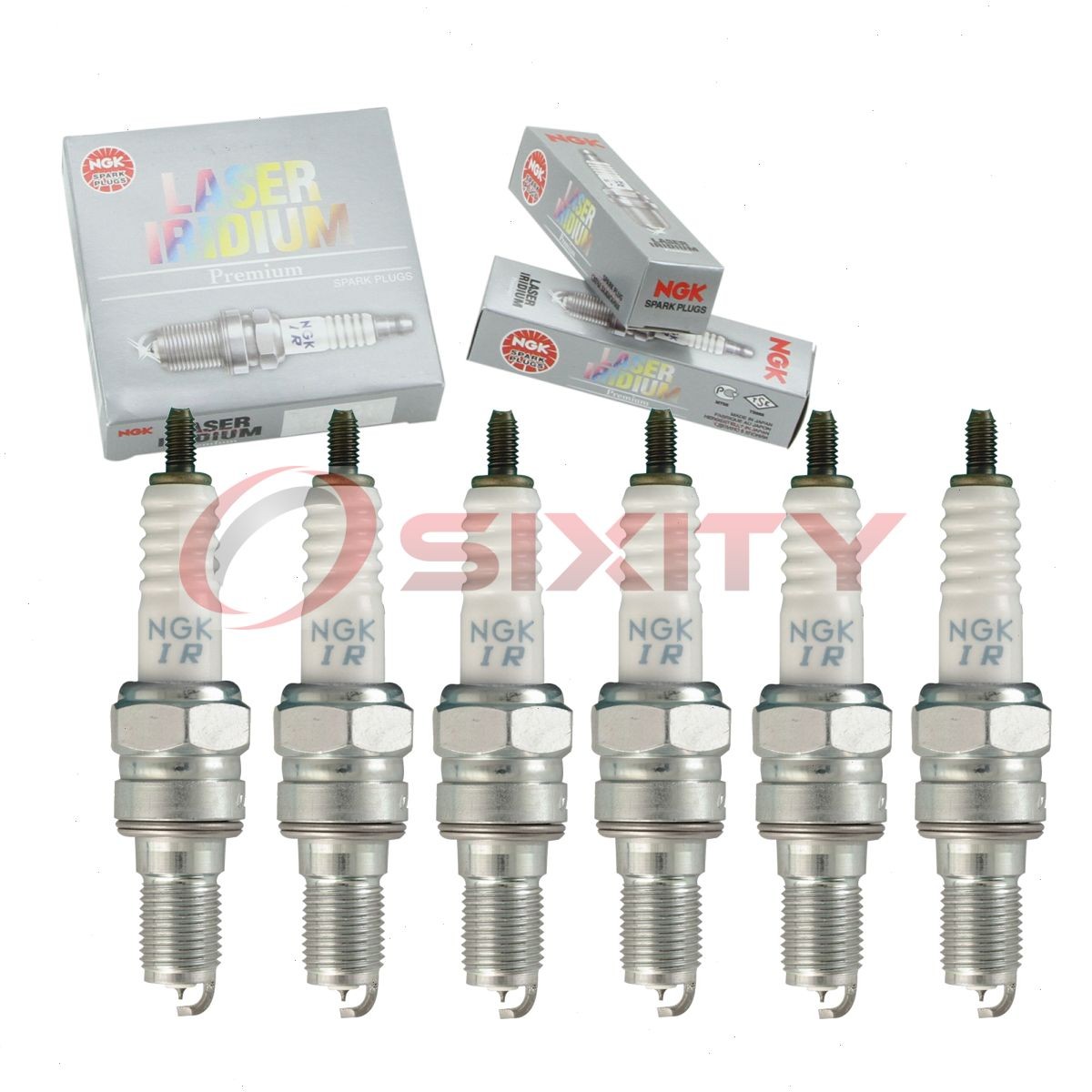 6 pc NGK 95397 IMR8E-9HES Laser Iridium Spark Plugs for 31912-MGH-641 ld