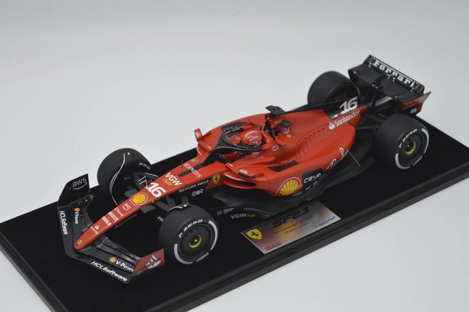 FERRARI Scuderia SF23 N°16 3° GP Azerbaijan 2023 1:18 LOOKSMART LS18F1051 - Immagine 2 di 2