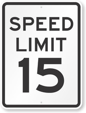 Speed Limit Sign Aluminum Weatherproof 8x12 Outdoor Reflective Metal Sign