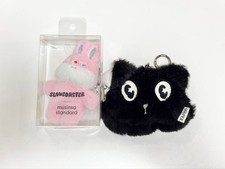 likenew: Black Cat  Pink Bunny Keychain Set