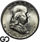 1953-D Franklin Half Dollar, Lustrous Choice BU++