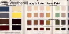 1986 Tru-Test  Weather All  Latex House Paint Brochure  14" x 9"