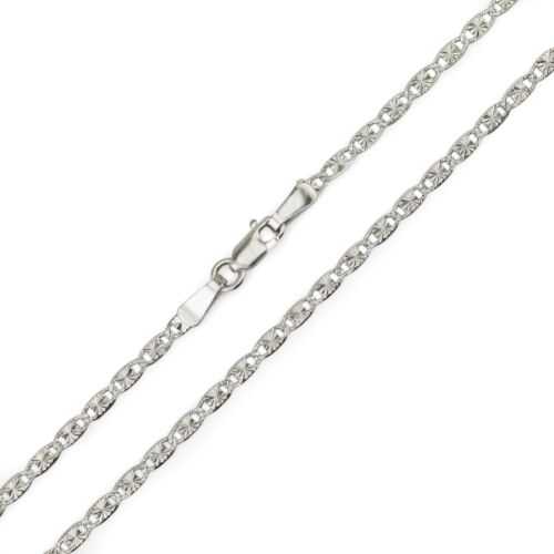 14k Gold Necklace Solid White Gold Valentino Chain 16/18/20 Inches 2.0 MM - Picture 1 of 10
