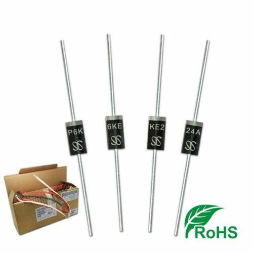 p6ke24a 24v uni-directional do-15 tvs transient suppresssion diodes - Picture 1 of 7