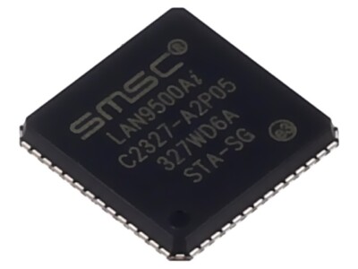 LAN9500AI-ABZJ IC: Ethernet Controller 10/100Base-T VQFN56 3,3V -40-85°C MICROCH