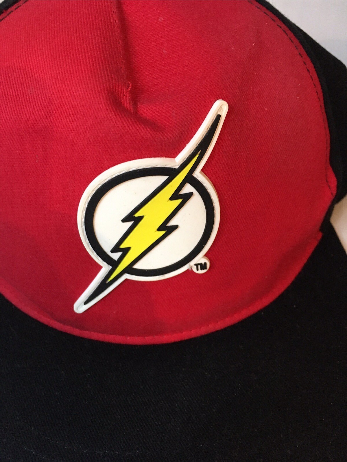 DC Flash Emblem Baseball Cap Flat Brim Snapback - image 4